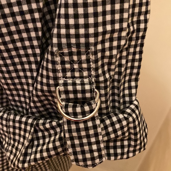 Karen Scott Black and White Checkered Long Sleeve Button Down - Picture 5 of 5
